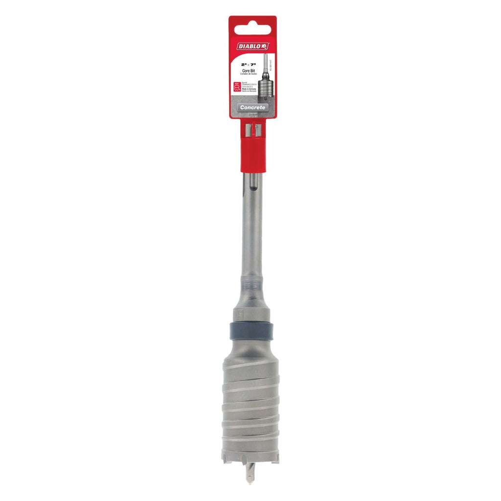 Diablo SDS-Max Carbide Tipped Core Bit with Peak Point Tip - 2' Diameter, 12' Length, 7' Working Length - DMAMXCC5010