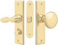 Deltana SDML334CR003 Storm Door Latch; Square; Mortise Lock; Lifetime Brass Finish