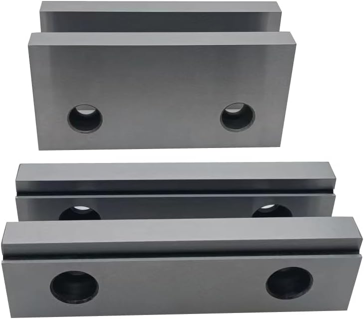 Two Type 6' Milling Vise Jaws Fitting KURT/GMT or Simila Type Milling Vise (4 PC)