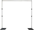 Pipe and Drape Backdrop Photobooth Wedding Party Convention Tradeshow Kit Framework ONLY (10x10ADJ) Upgraded Version