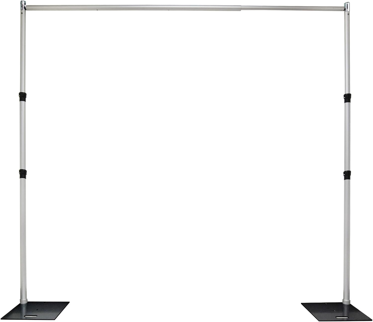 Pipe and Drape Backdrop Photobooth Wedding Party Convention Tradeshow Kit Framework ONLY (10x10ADJ) Upgraded Version