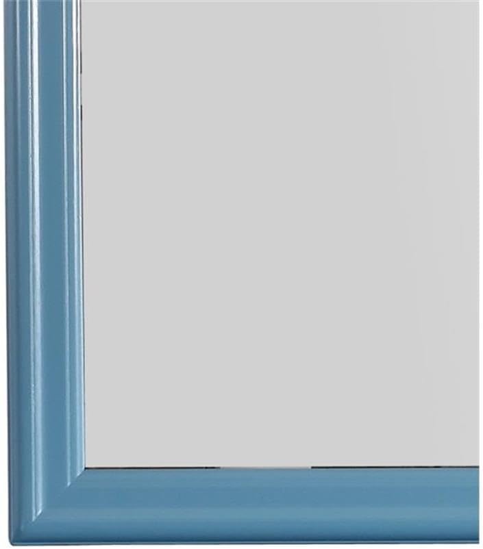 Glory Furniture Louis Phillipe Mirror in Teal
