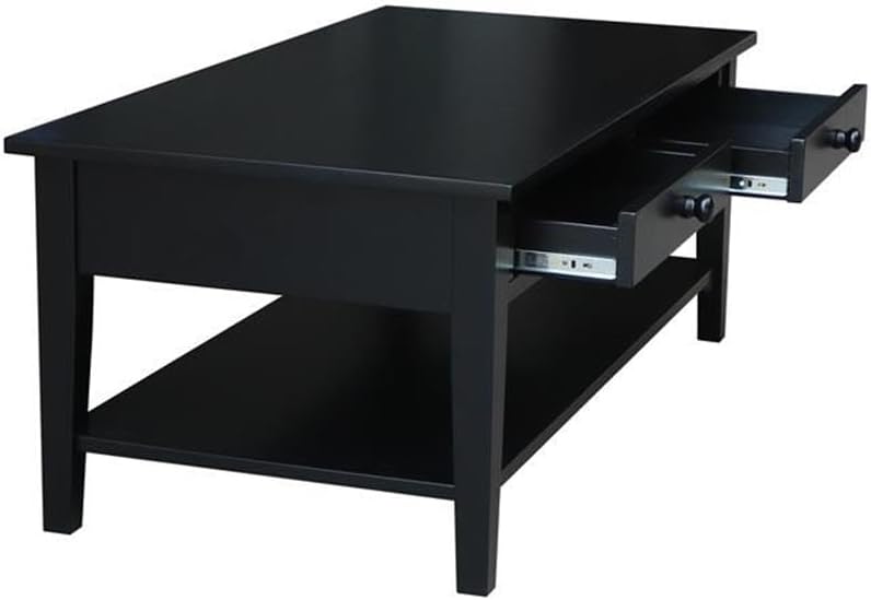 IC INTERNATIONAL CONCEPTS Spencer Black Wood Coffee Table