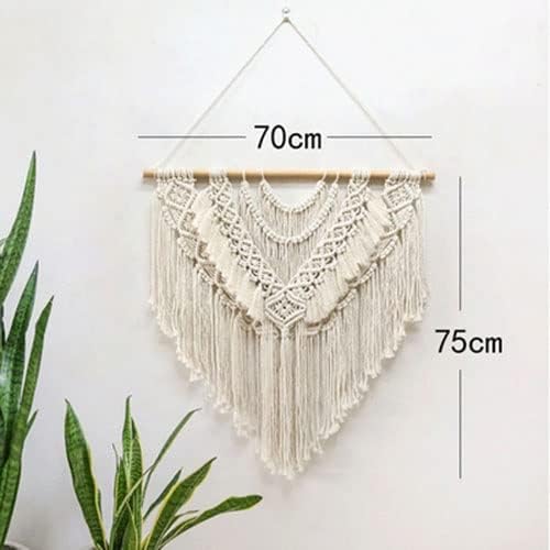 LXHELIVERY Wall Hanging Tapestries Hangings Handmade Cotton Rope Wall Tapestry, Woven Tassels Yarn Tapestries, for Bedroom Or Wedding, Tapestry Wedding Decor,Decorations (Color : F)