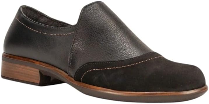 NAOT Women's Angin Slip On Shoe Black Velvet Combo 11-11.5 M US
