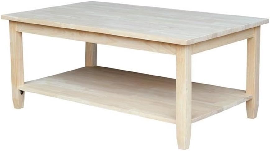 IC INTERNATIONAL CONCEPTS Solano Coffee Table Unfinished