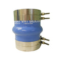 Trident Marine 272V4000-S/S Handbuilt Reinforced Silicone Wet Exhaust Single Hump Hose Or Bellows with Clamps, 4', 350-Degree Fahrenheit