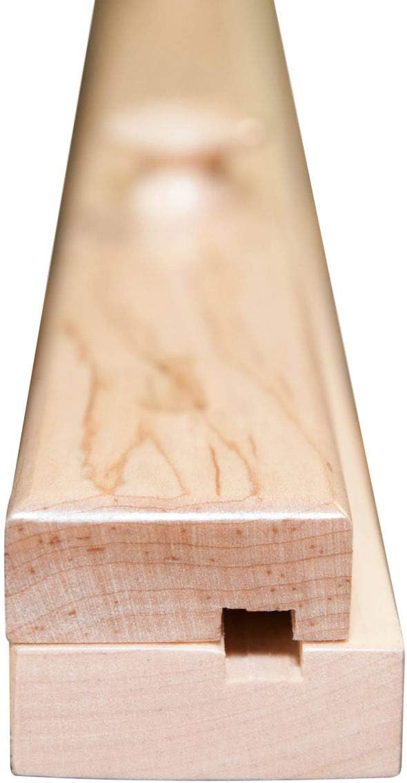 RRD Quilt Hanger for Wall for Display (96') Amish Made Wooden Quilt Rack Wall Mount - Rustic Tapestry Quilt Wall Hangers (Maple Wood, Natural Stain, 96' Long)