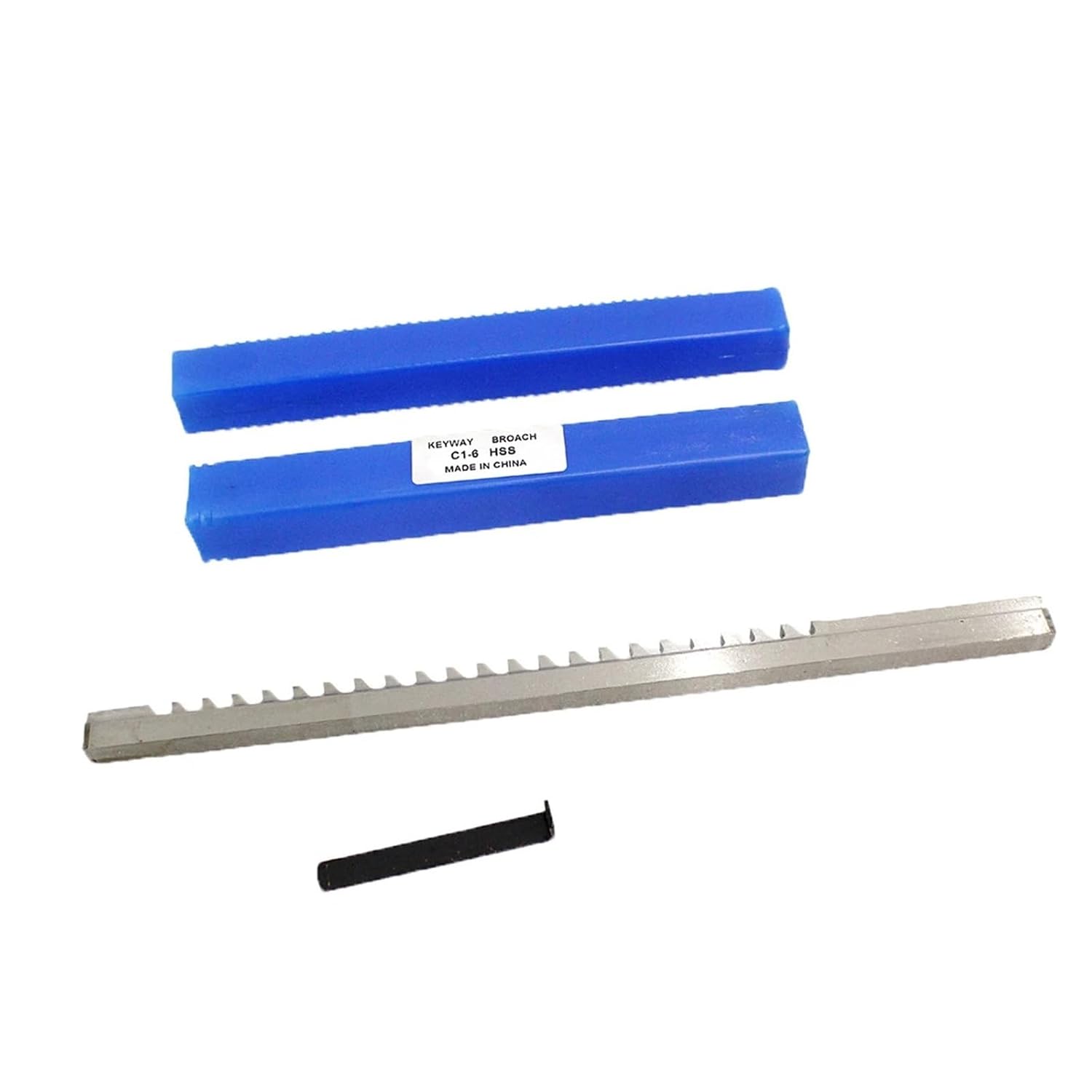16mm E Push-Type HSS Keyway Broach E1/16 Metric Size Cutting Tool for CNC Machine with 3pcs Shim Heat Resistance