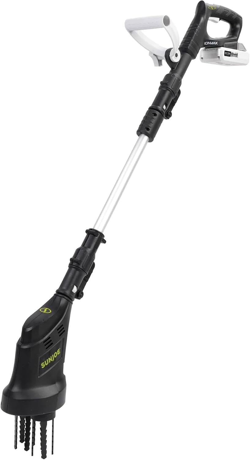 Sun Joe Cordless Garden Claw Tiller & Cultivator with 4-Tine Steel Blades, Battery & Charger, 3.6 Inch, 24V, 150W Motor - Heavy-Duty Tilling Machine for Lawn, Yard, and Gardening Care, 24V-CTLR-LTE