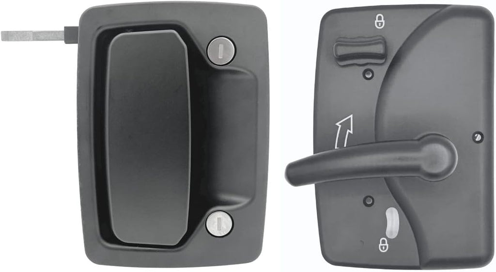 RV Door Handle Kit for 2' thick PTL RV Doors - Genuine TriMark parts - Back to Back Handle set with Hardware. Fits Tiffin, Newmar, Winnebago, Forest River, Dynamax, Entegra and more