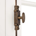Antique Brass Door Cremone Bolt - 9 ft Durable Solid Brass Build, Rust Resistant, Easy Installation, Vintage Style for Tall Doors, Perfect for Any Decor