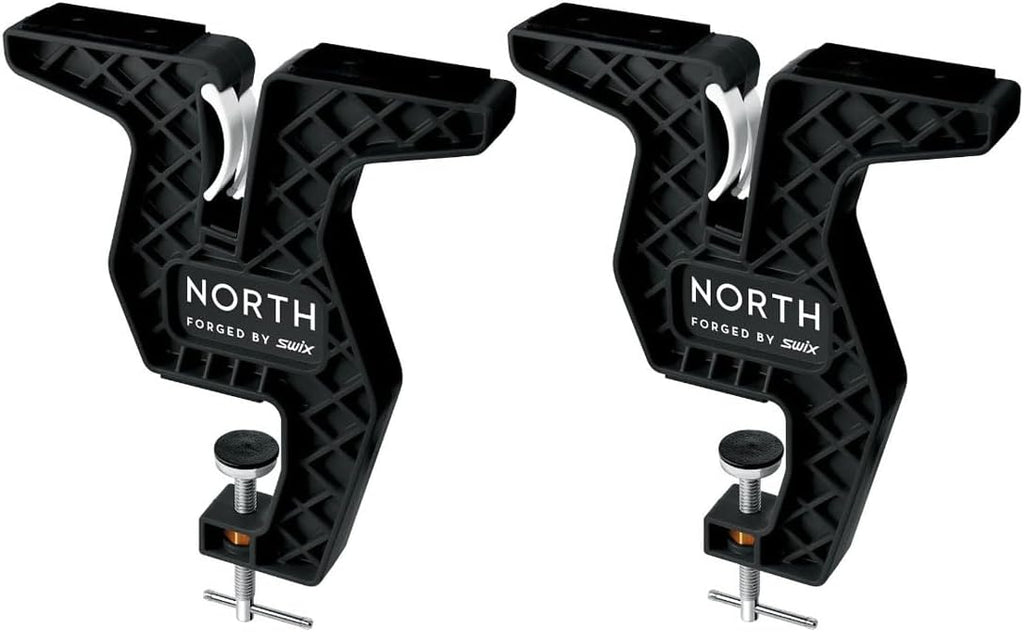 Swix T-Bar Freeride Vise, Universal Two-Piece Set for Skis, Snowboards, Black