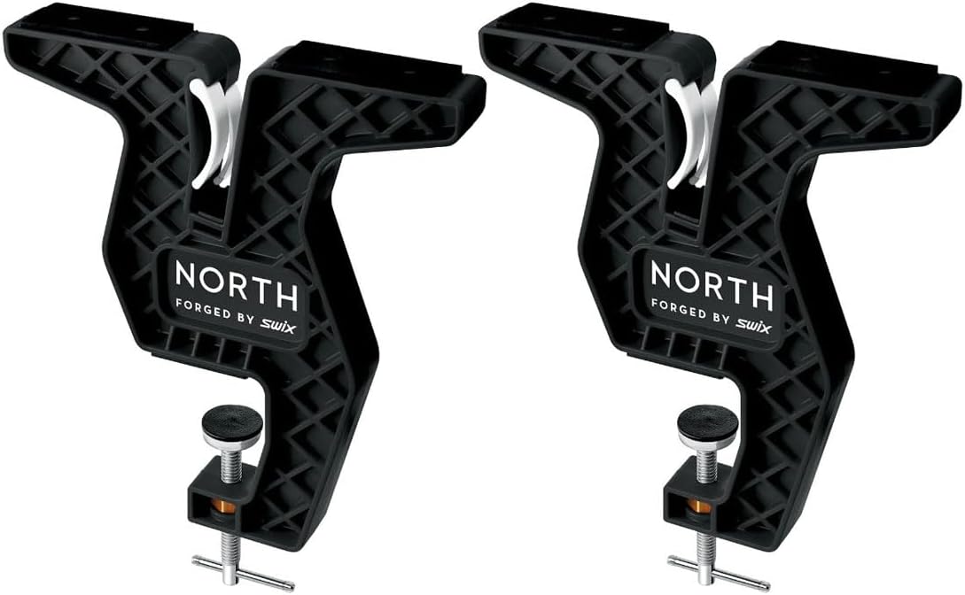 Swix T-Bar Freeride Vise, Universal Two-Piece Set for Skis, Snowboards, Black