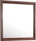 Glory Furniture Louis Phillipe Mirror in Cappuccino