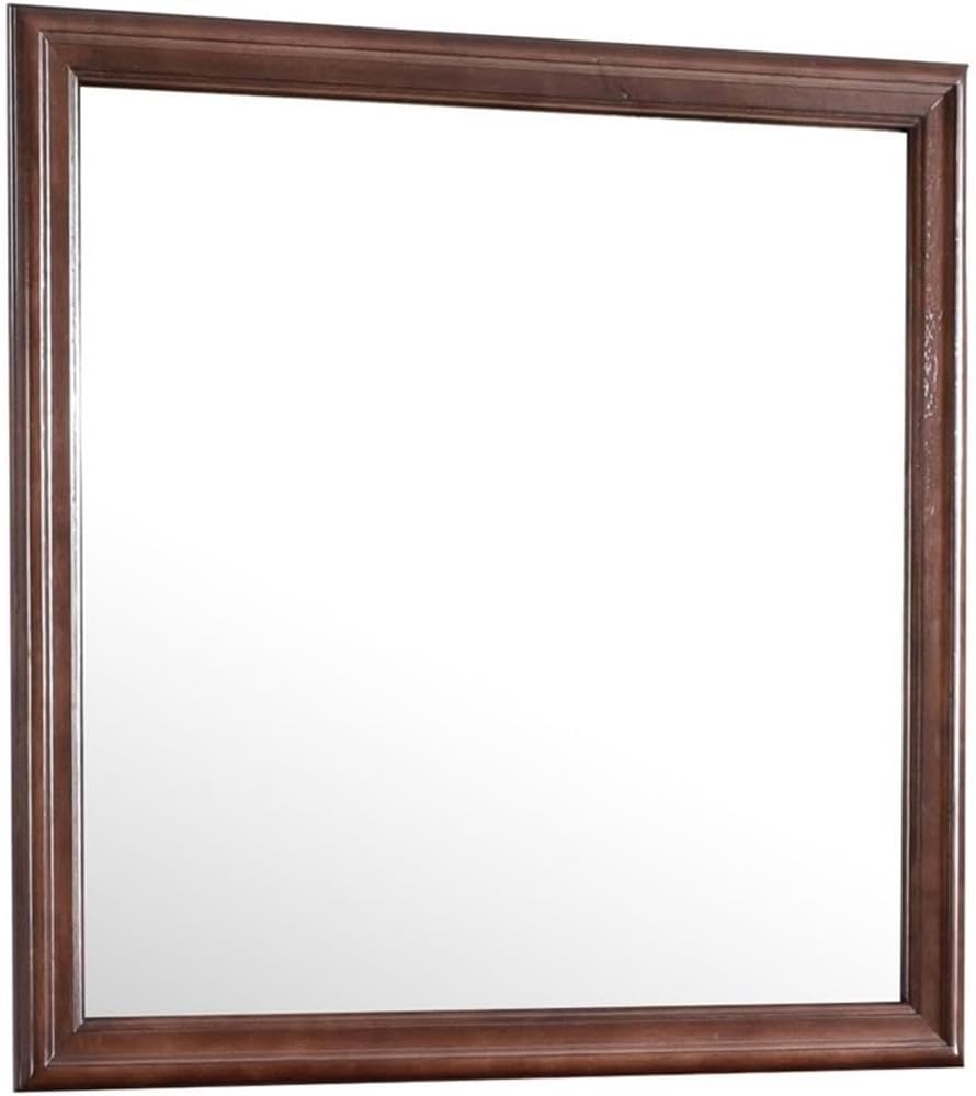 Glory Furniture Louis Phillipe Mirror in Cappuccino