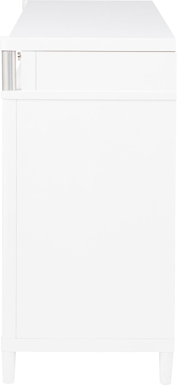Coaster Home Furnishings - Gracemont - Wood - 8-Drawer Dresser with Felt-Lined Drawers, Brushed Nickel Pulls and Contemporary Style - Bedroom - White - 225073