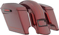 Advanblack Color Matched Stretched Bags, Lids Black Latch Hardware for '23-'24 Harley Touring CVO & 2024 Street Glide, Road Glide (Copperhead)