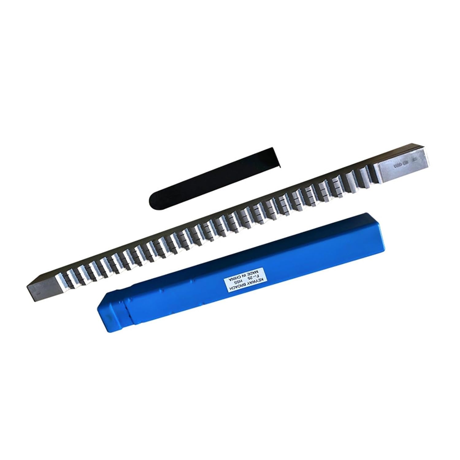 Push-Type Keyway Broach, F1-20mm-25mm, 1' 7/8' High-Speed Steel Standard Broach Cutting Tool for CNC Router Metalworking Heat Resistance(1'F)