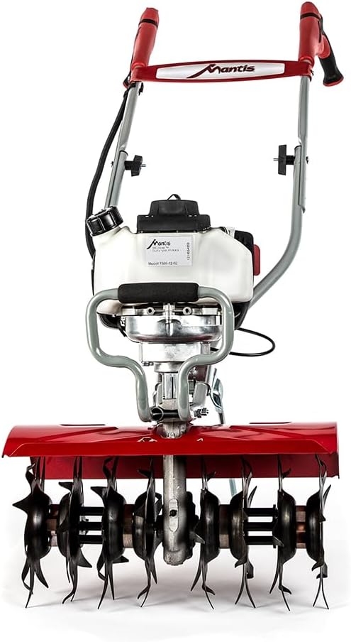 Mantis 7566-12-02 Deluxe XP 4-Cycle Tiller with Kickstand, 16-Inch