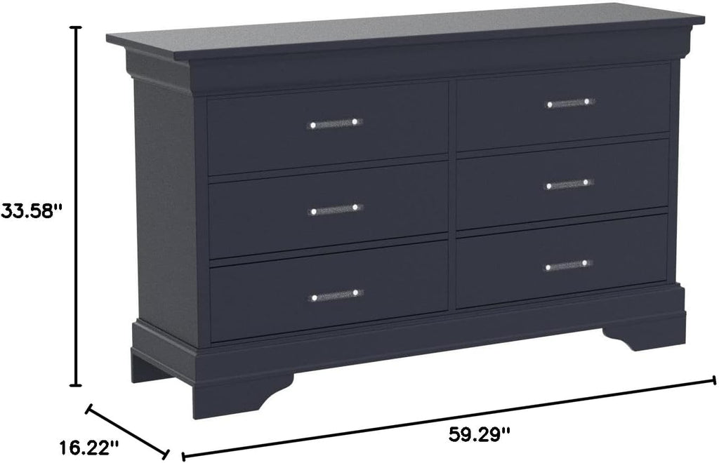 Global Furniture USA Charlie Blue Dresser
