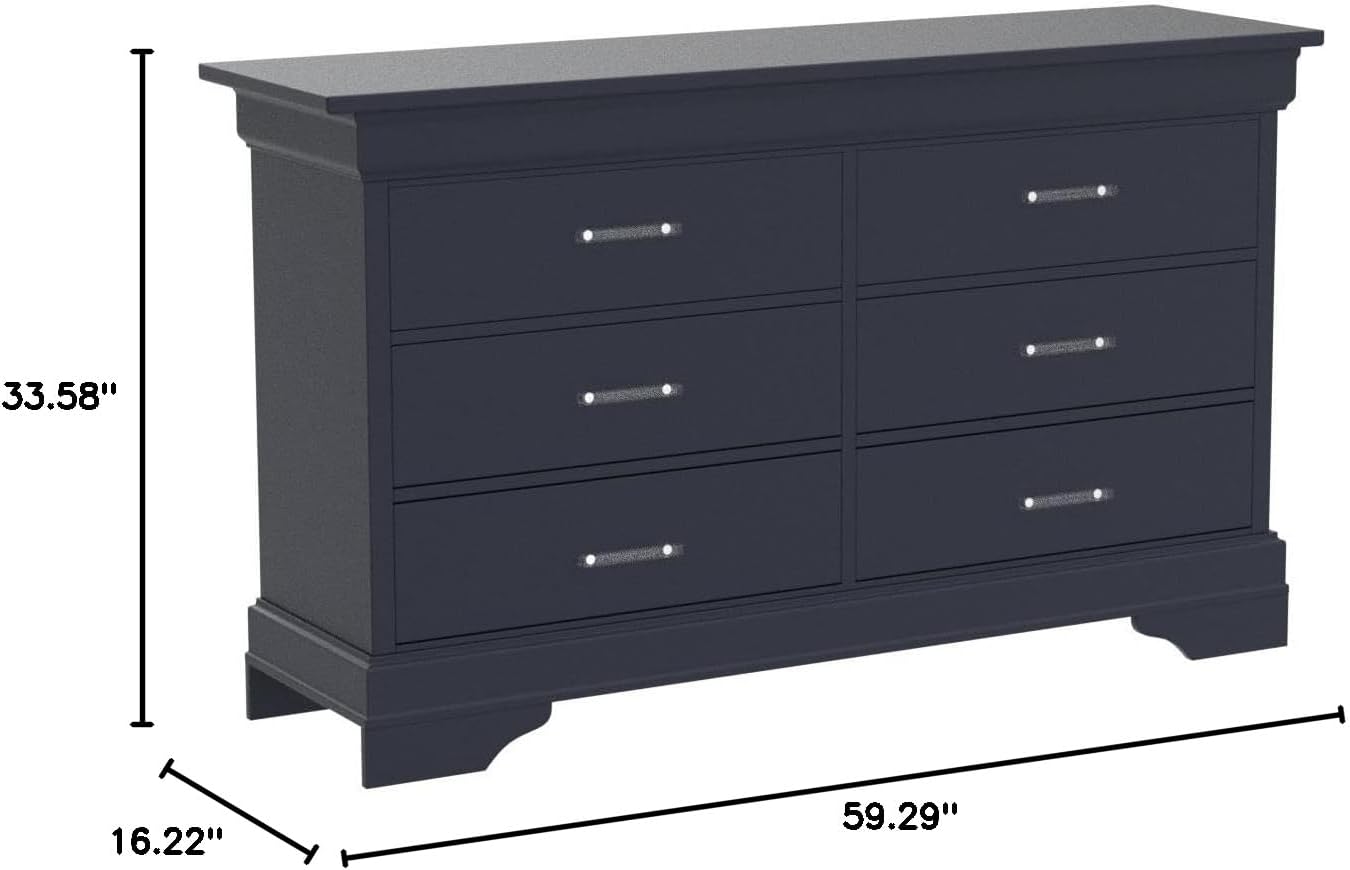 Global Furniture USA Charlie Blue Dresser
