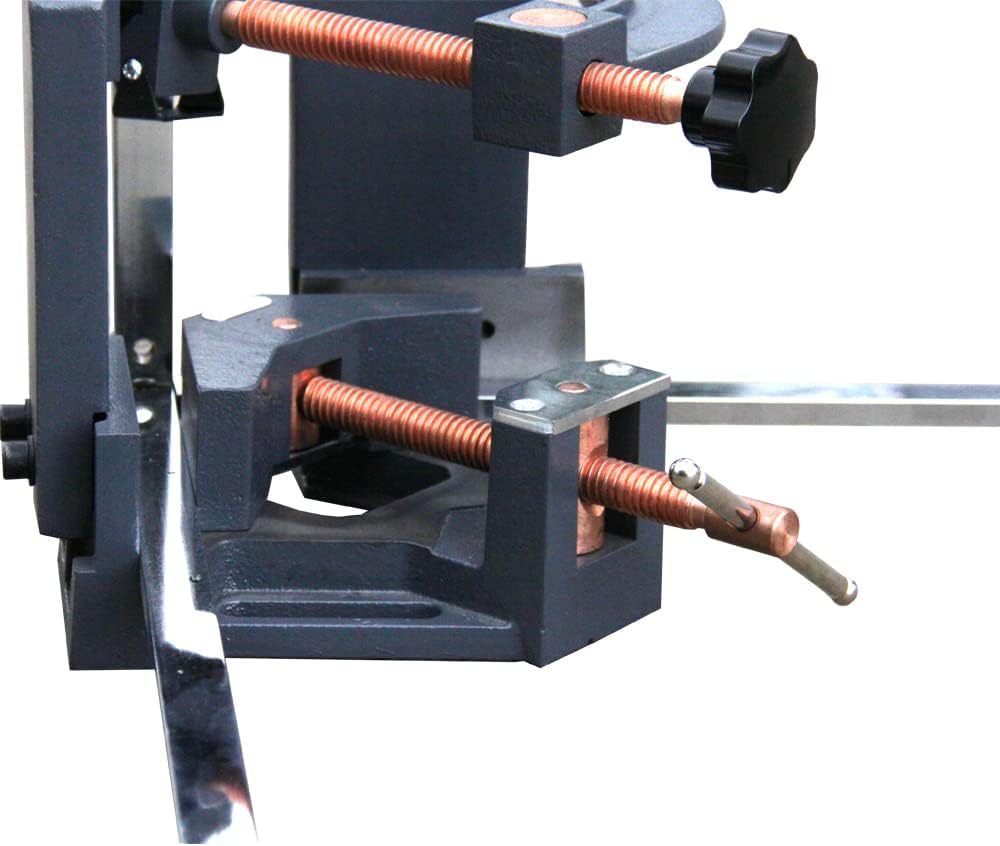 KAKA INDUSTRIAL 3 Axis Angle Clamp Heavy Duty Cast Iron Welding Clamp Vice, 3.9-Inch Jaw Opening, 90-Degree Multi-Position Clamp for Metalworking, Woodworking, and Fabrication, AC-100H