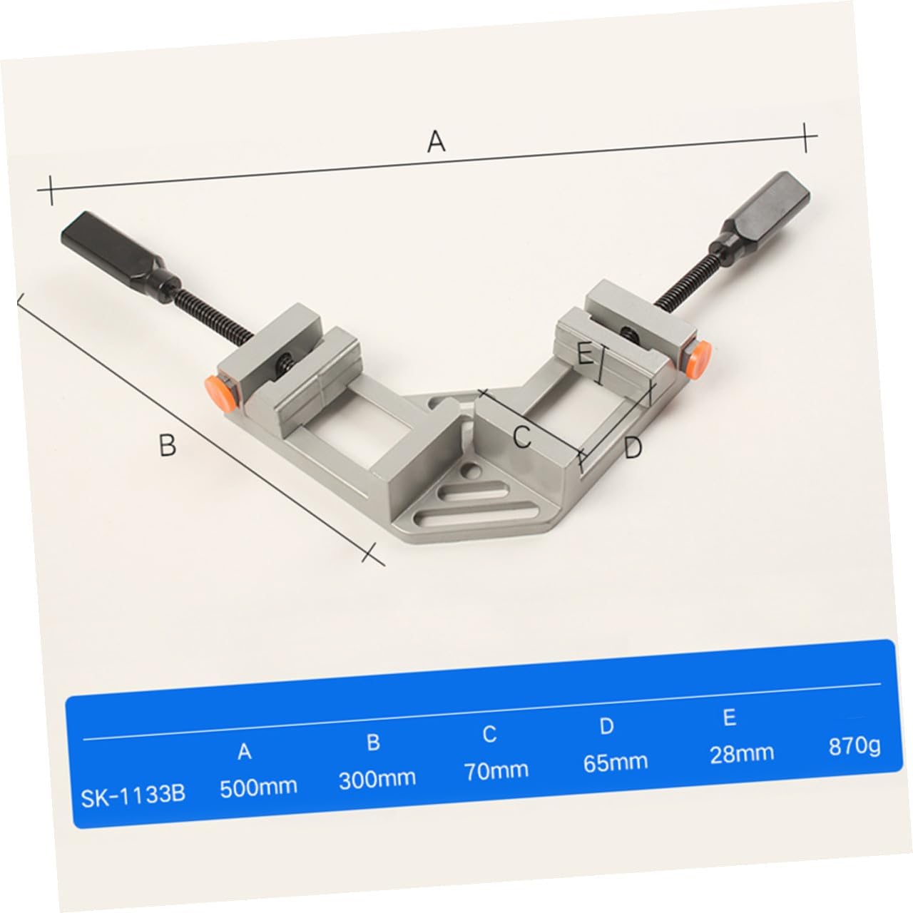 4pcs 90 Degree Aluminum Alloy Corner Clamp Double Handle Quick Release Corner Clamp for Woodworking Photo Framing Cabinet Assembly