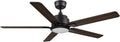 Carro 56' Smart Low Profile Ceiling Fan With Lights, 10 Speeds Silent DC Motor, Farmhouse Ceiling Fan Compatible with Alexa, Siri, Google & Smart App, Indoor & Outdoor, Dark Walnut