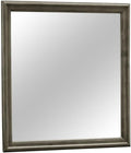 Glory Furniture Louis Phillipe Mirror in Gray
