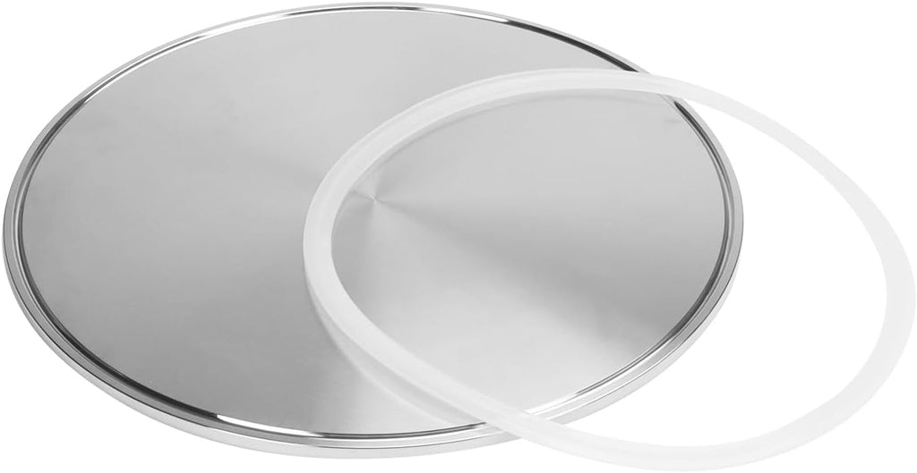 DERNORD End Cap fits Tri-Clamp Ferrule Flange Stainless Steel 304 End Cap fits Sanitary Fitting Clamp (10' (254mm) Tube OD)