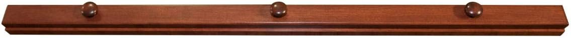 RRD Amish Made Wooden Quilt Rack Wall Mount - Rustic Tapestry Hangers for Rugs, Tapestries & Quilts - Cherry Wood, Cherry Stain, 30' Long