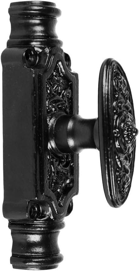 A29 Hardware 9 Feet Iron Cremone Bolt for Doors, Black Powder Coat Finish