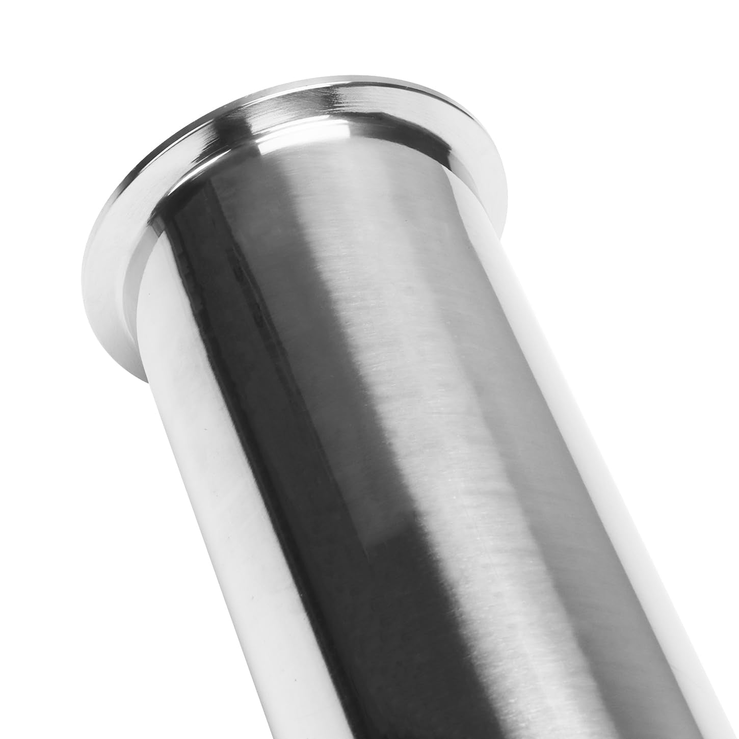 DERNORD Sanitary Spool Tube with Clamp Ends,Stainless Steel 304 Seamless Round Tubing with 3 Inch Tri Clamp 91MM Ferrule Flange (Tube Length: 48 Inch / 1219MM)