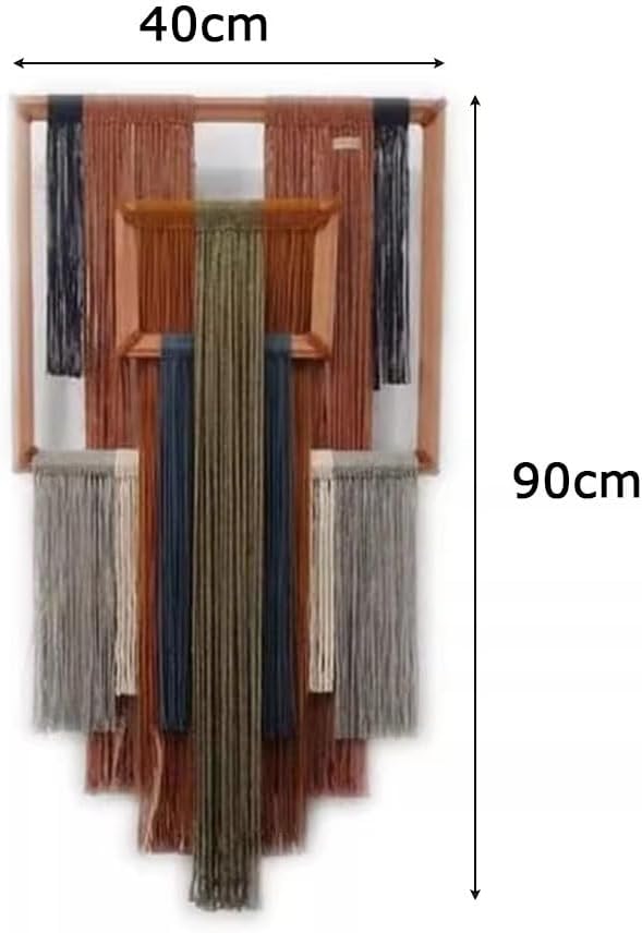 LXHELIVERY Wall Hanging Cotton Rope Wall Tapestry, Hand-Woven Style Cotton Rope Tapestries for Living Room Bedroom Dorm Background, Ideal Gift,