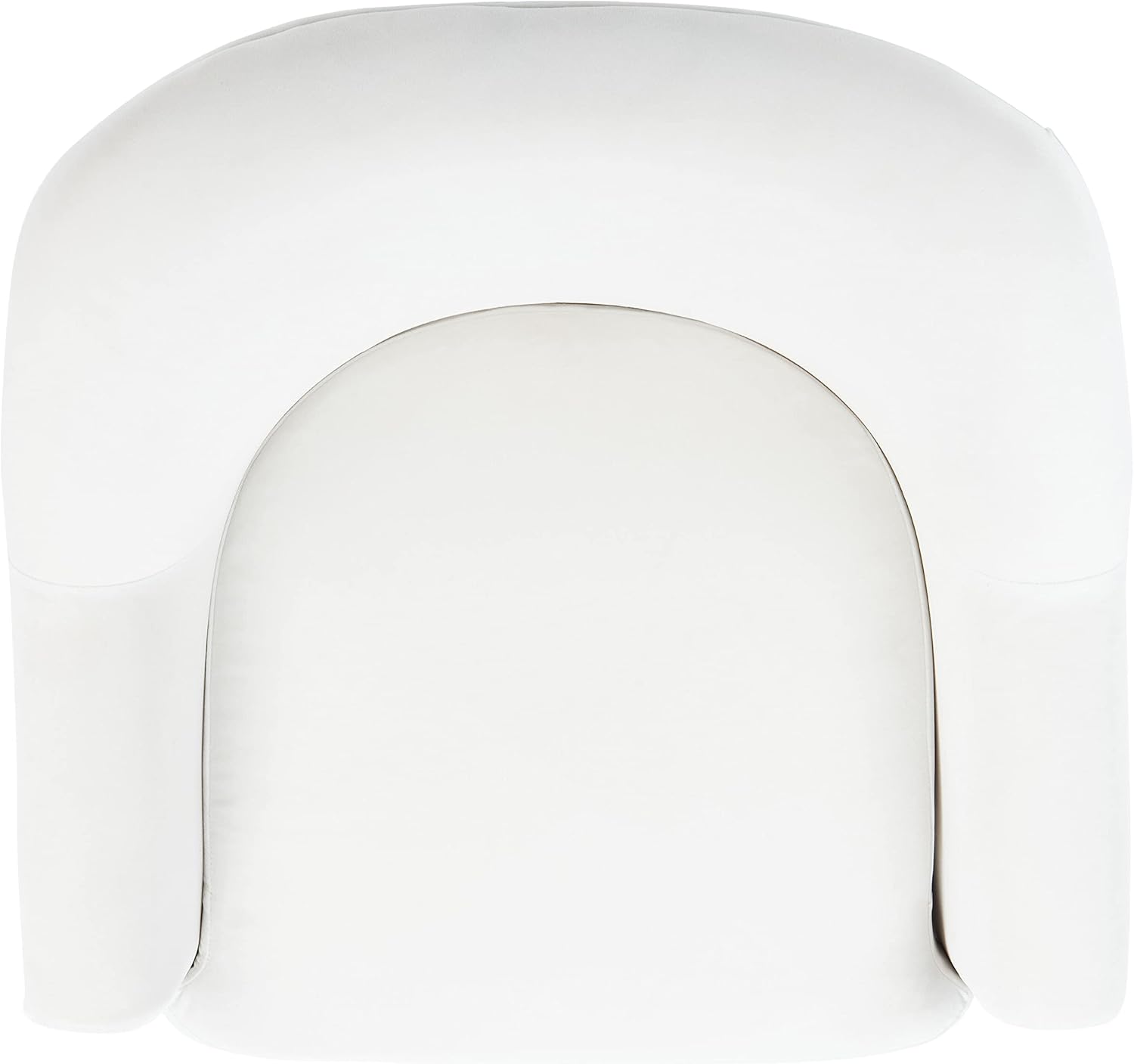SAFAVIEH Home Collection Rodrik White Velvet/Gold Accent Chair
