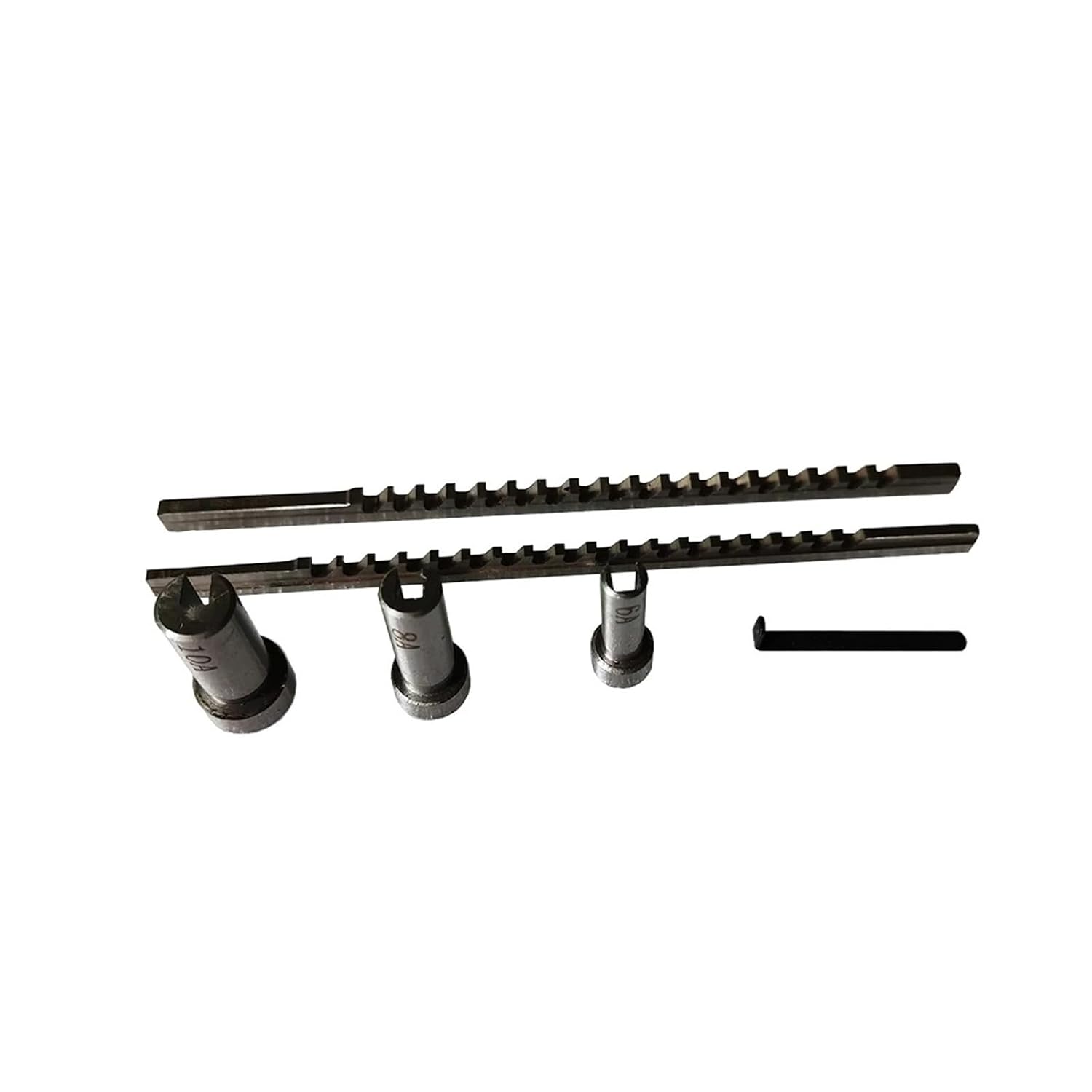 Keyway Broach Set, Metric Sized 2mm 3mm Broaches 6/8/10 High Speed Steel CNC Cutting Tools with Shims Heat Resistance