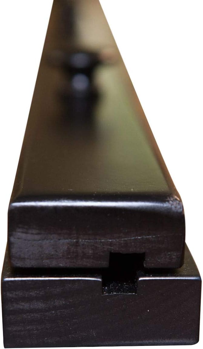 RRD Quilt Hanger for Wall for Display (36') Amish Made Wooden Quilt Rack Wall Mount - Rustic Tapestry Quilt Wall Hangers (Maple Wood, Ebony Stain)