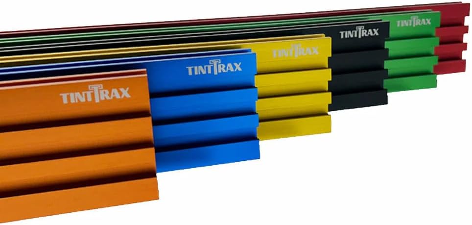 Multi T-Track - 3' Universal T-Track for Woodworking | Anodized Aluminum T Track Fence System | Woodworking Accessories | 48' Fence System (Set of 2) | Red