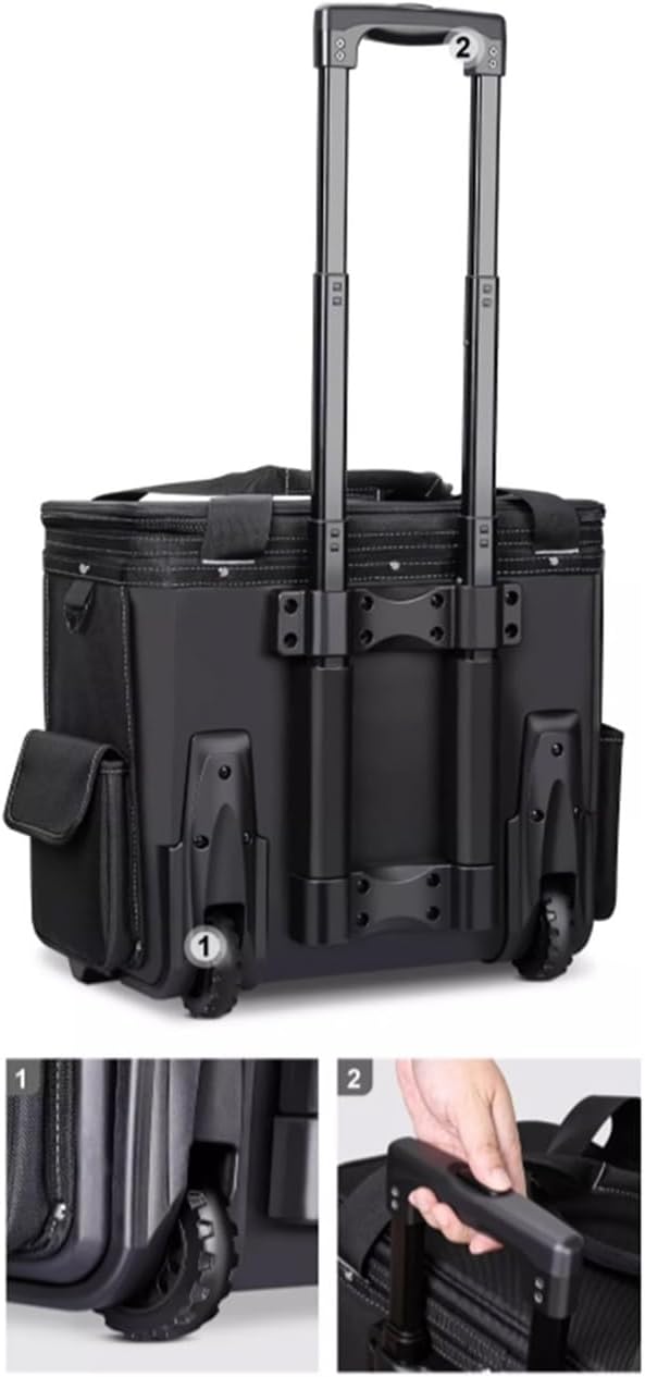 Chest Rolling Toolbox Chest Heavy Duty Metal Latch Portable Tool Organizer Box Storage Solution for Harsh Jobsite Conditions Easy Access