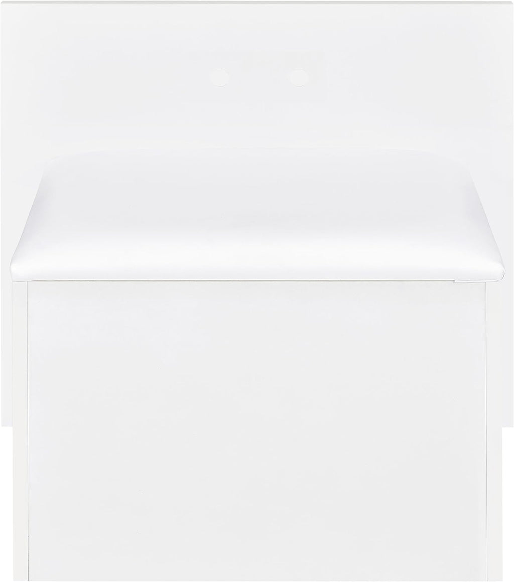 Coaster Home Furnishings Flora 2-Drawer Vanity Set with Led Mirror White High Gloss
