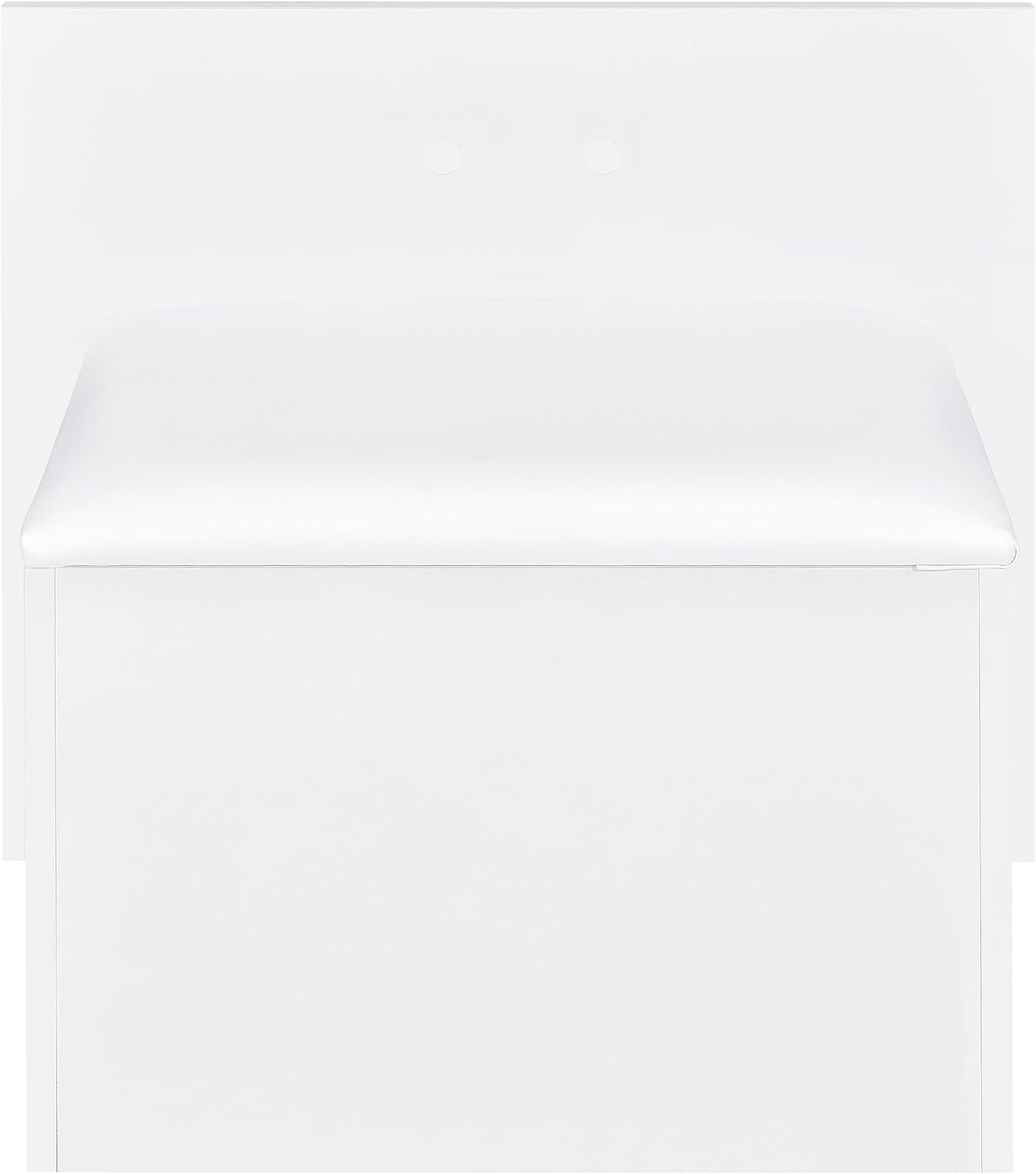 Coaster Home Furnishings Flora 2-Drawer Vanity Set with Led Mirror White High Gloss