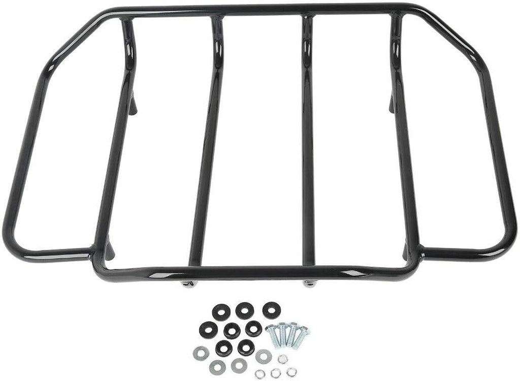 TCMT Chopped Black Latches Trunk Backrest Luggage Rack Mounting Rack Docking Hardware Fit For Harley 2014-2025 Touring CVO Road King Road Glide Street Glide Electra Glide Pack