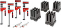 BESSEY KREX2450 K Body REVO Clamp Kit, 2 x 24 In., 2 x 50 In. and 2 KBX20 Extenders - 1700 lbs Nominal Clamping Force. Spreader, and Woodworking Accessories - Clamps and Tools for Cabinetry | BESSEY KP Rail And Stile Jig, Set Of 4 Blocks