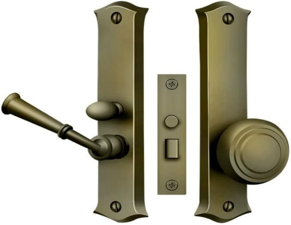 Deltana Sdl688u5 Classic Storm Door Latch Mortise Lock, Antique Brass