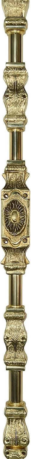 Brass Window Cremone Bolt - 6 Ft Solid Brass, Dual Locking, Easy Install, Perfect for French & Classic Windows, Smooth Operation, Window Locking Solution (Polished Lacquered)