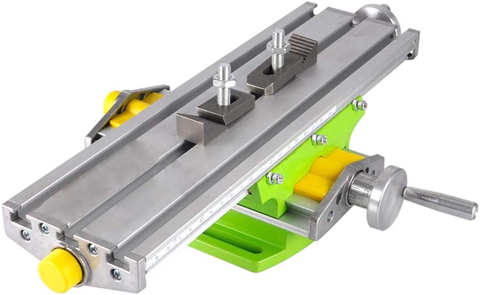 Mini Milling Machine Work Table Vise Portable Compound Bench X-Y 2 Axis Adjustive Cross Slide Table , for Bench Drill Press 13 inches-3.74' (330mm 95mm)