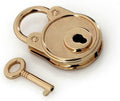 1pcs Metal Fashion Lovely Lock Vintage Mini Padlock Bag Suitcase Luggage Box Key with DIY Hardware Accessories(Black)