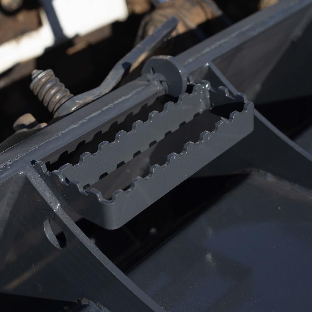 Titan Attachments Heavy-Duty Rotary Tiller Attachment, Universal Skid Steer Quick Tach, Bi-Directional Tiller for Landscaping (Tiller Width: 6')