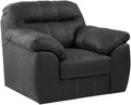 American Furniture Classics Rocker Recliner Chair in Black Faux Leather